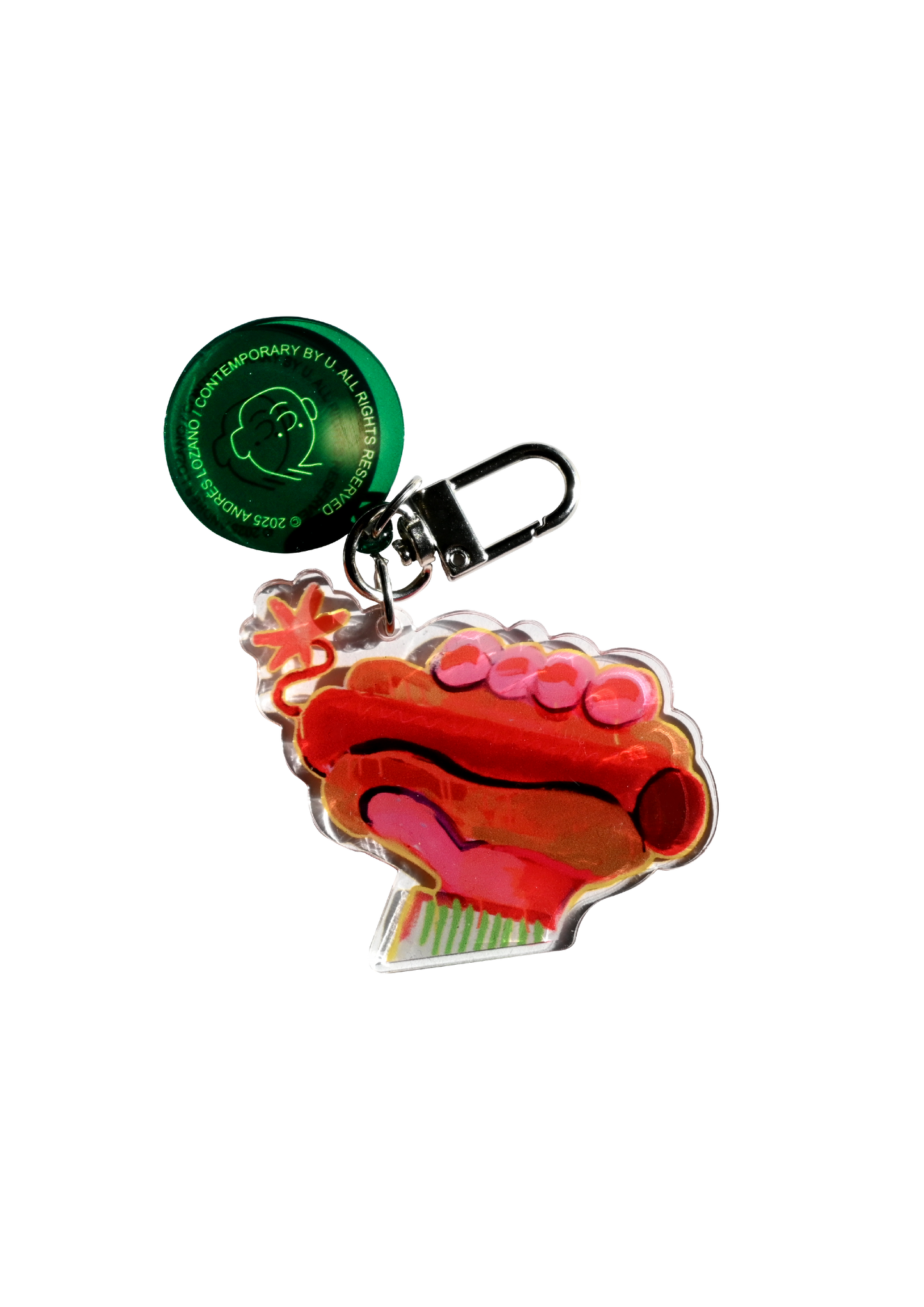 Andrés Lozano Acrylic Keychain "Hot Dog" 安德烈斯·洛薩諾畫作『熱狗』壓克力鑰匙圈