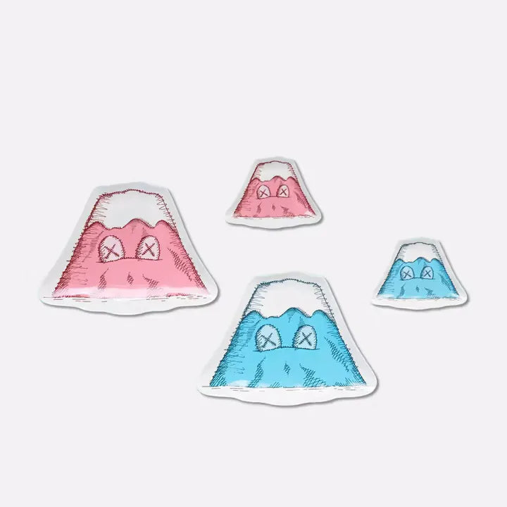 KAWS "HOLIDAY:JAPAN" Mt. Fuji Ceramic Plate Set (Set of 4)