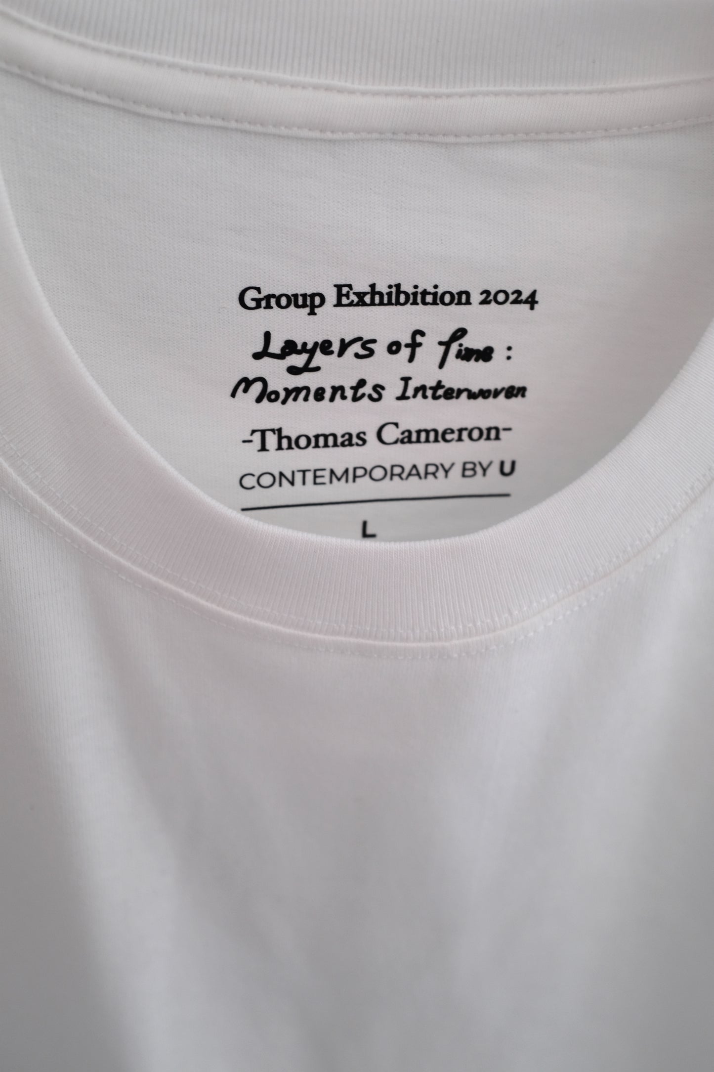 湯瑪士·卡麥隆 Thomas Cameron|「充電站」白色長恤 "Charging Point" White Tee