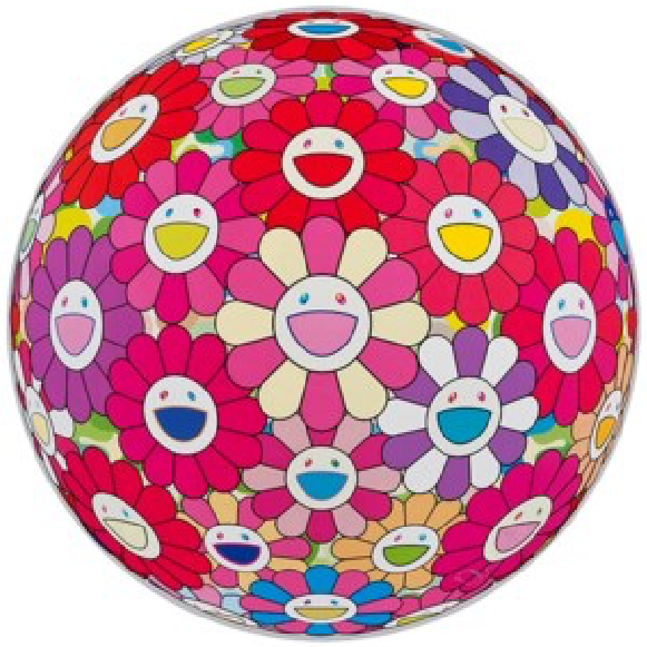 Takashi Murakami -Flower Ball (3D) "Groping for the Truth"