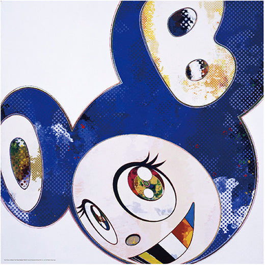Takashi Murakami -"And Then x 6 (Blue: The Polke Method.)" 2016