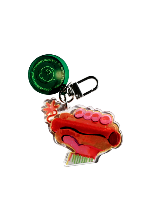 Andrés Lozano Acrylic Keychain "Hot Dog" 安德烈斯·洛薩諾畫作『熱狗』壓克力鑰匙圈