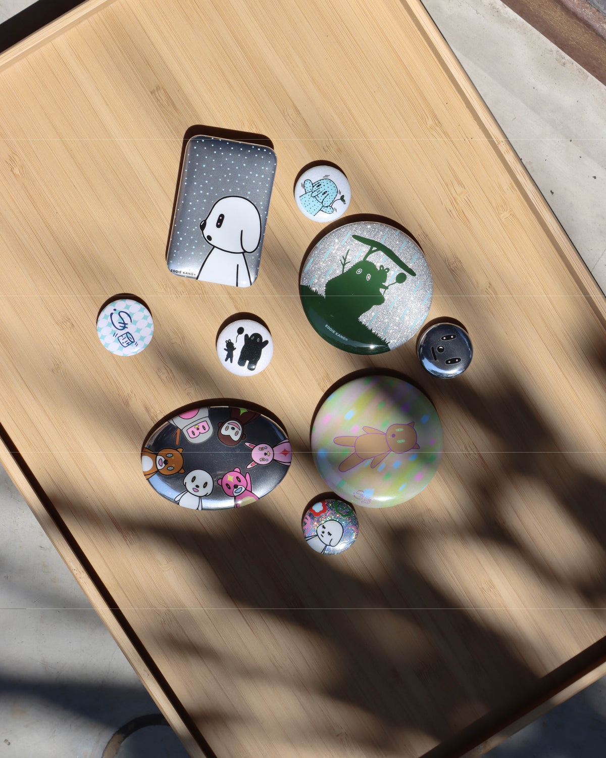 Eddie Kang｜【扭蛋限定】隨機別針 3 入組（共四組）Gachapon Pins Set (4 Styles, 3-Piece Random Set)