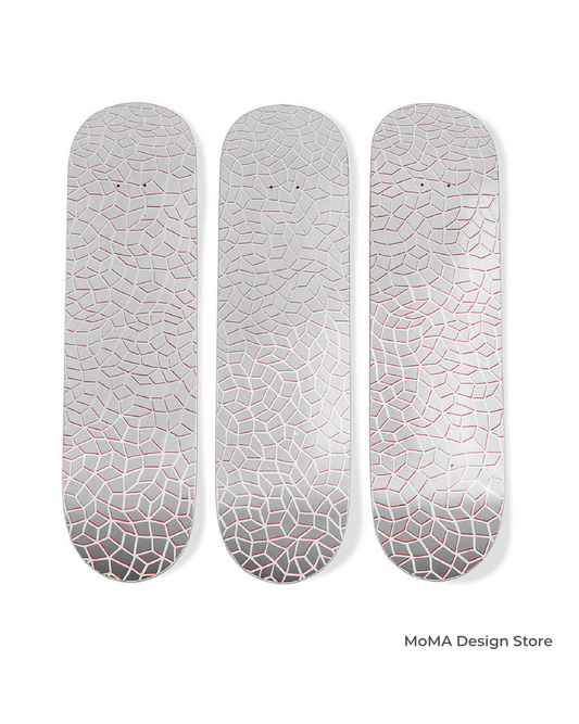 草間彌生 x MoMA 無限網 三連幅限量收藏滑板組｜Yayoi Kusama x MoMA: Infinity Nets Skateboard Triptych