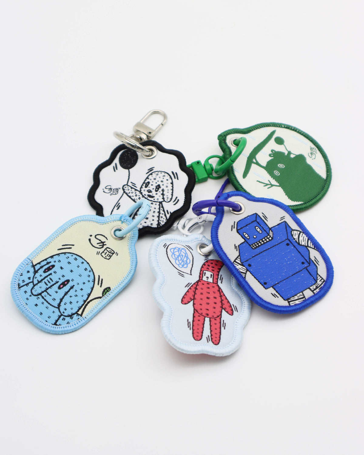 Eddie Kang｜隨機刺繡鑰匙圈（共五款）Double-Sided Embroidered Keychain (5 styles)