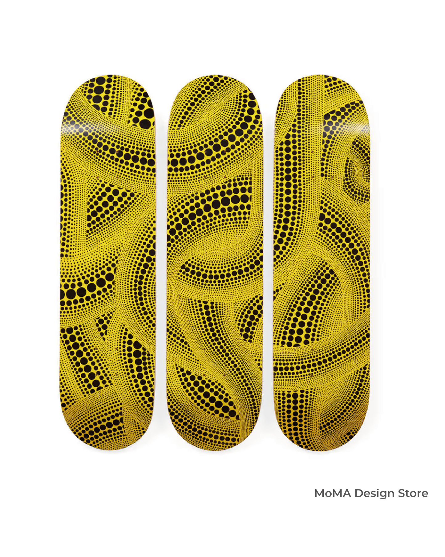 草間彌生 x MoMA 黃樹 三連幅限量收藏滑板組｜Yayoi Kusama x MoMA: Yellow Trees Skateboard Triptych