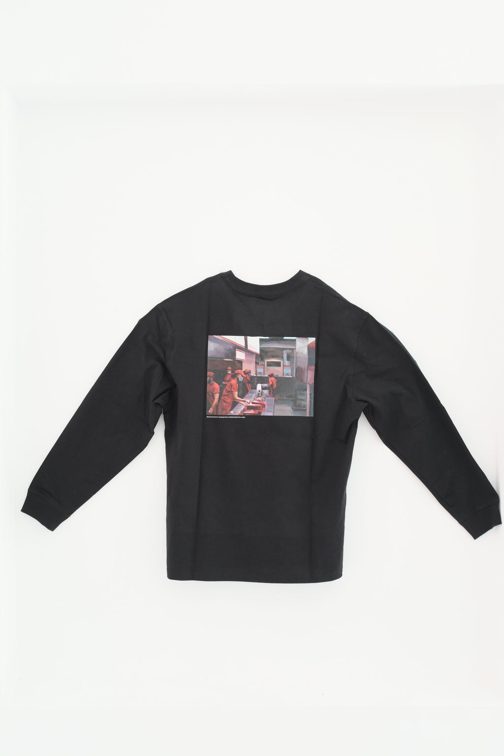 湯瑪士・卡麥隆 Thomas Cameron｜「速食店」黑色長恤 "Fast Food Workers" Black Tee