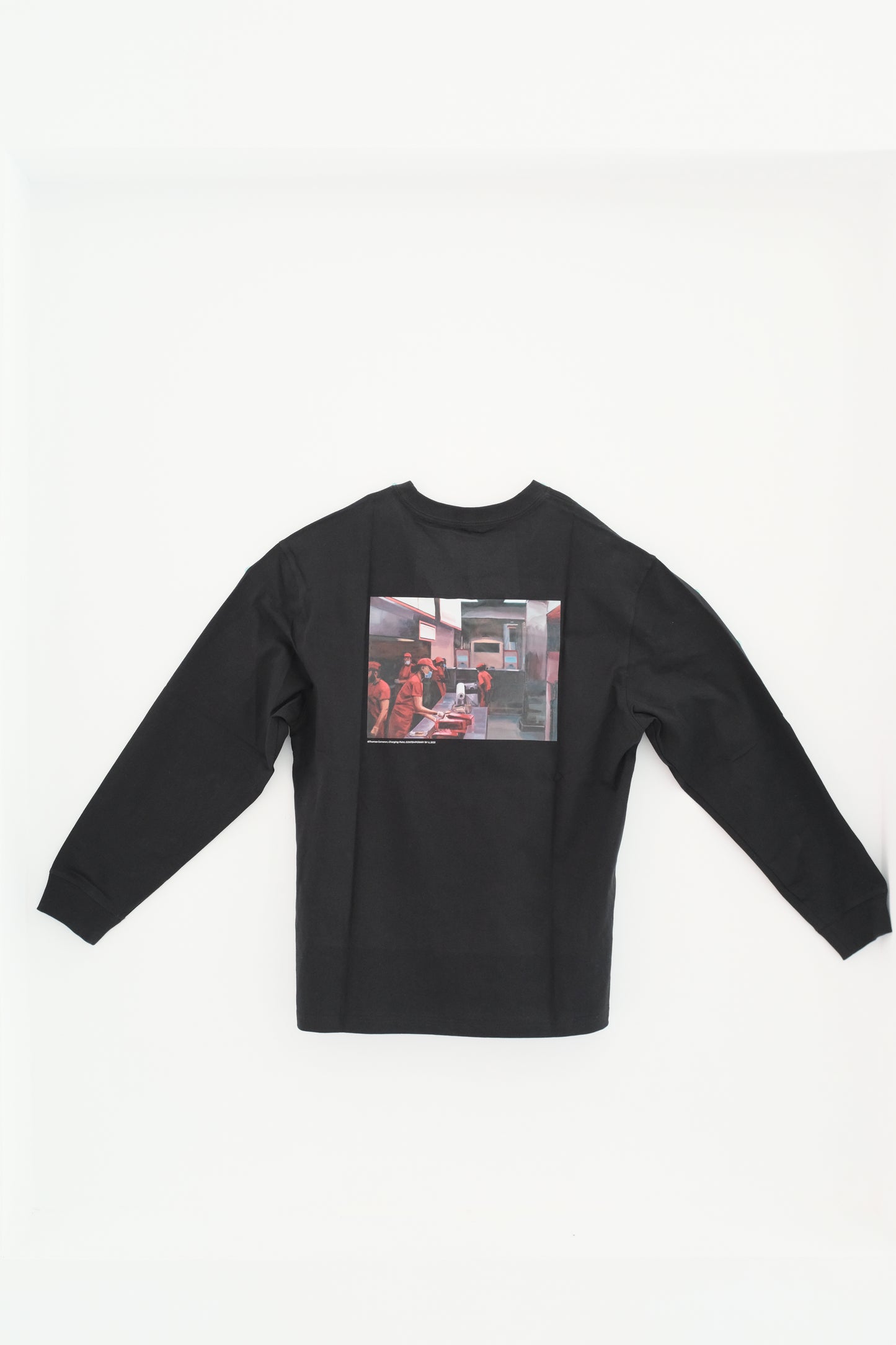 湯瑪士・卡麥隆 Thomas Cameron｜「速食店」黑色長恤 "Fast Food Workers" Black Tee