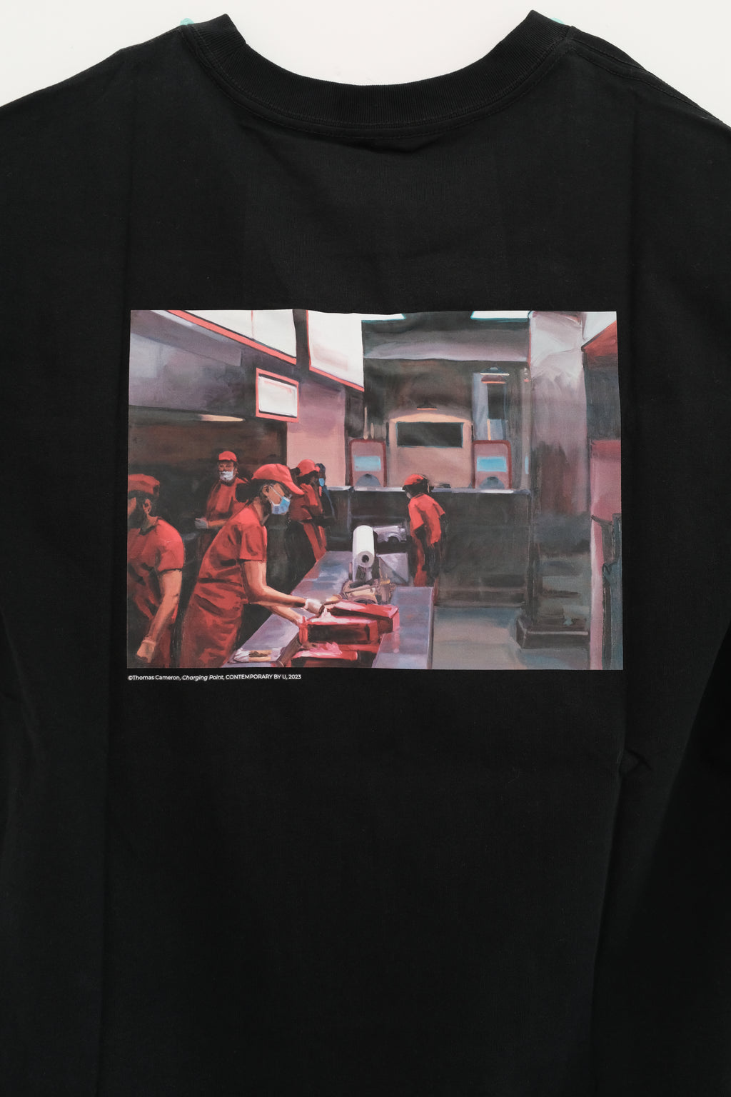 湯瑪士・卡麥隆 Thomas Cameron｜「速食店」黑色長恤 "Fast Food Workers" Black Tee