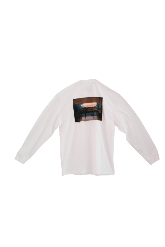 湯瑪士·卡麥隆 Thomas Cameron｜「充電站」白色長恤 "Charging Point" White Tee