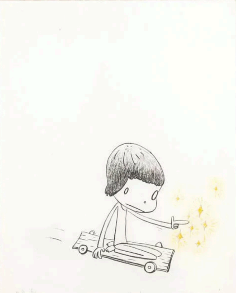 Yoshitomo Nara 奈良美智 Dizzy on Wheels