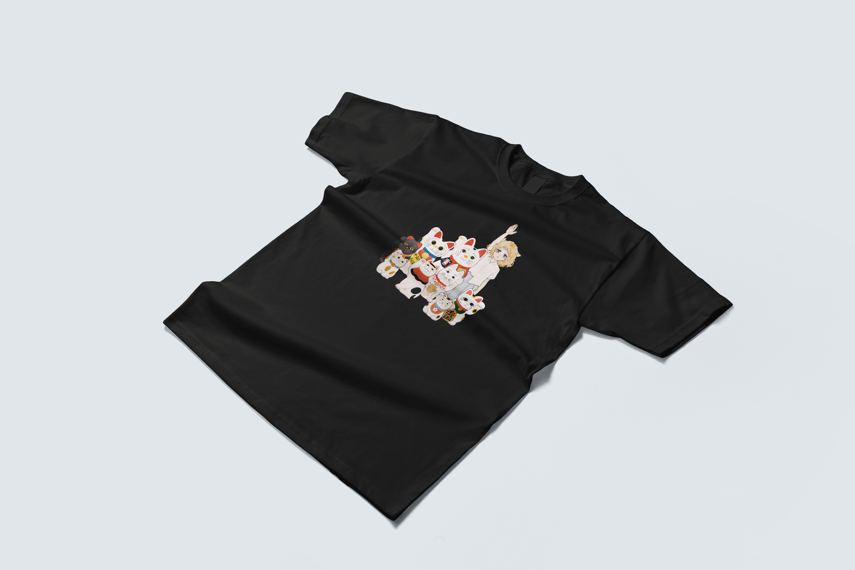 永島千裕 Chihiro Nagashima｜「Hi!神様」黑色短恤 “Hi! Kami-sama” Black Tee