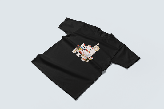 永島千裕 Chihiro Nagashima｜「Hi!神様」黑色短恤 “Hi! Kami-sama” Black Tee