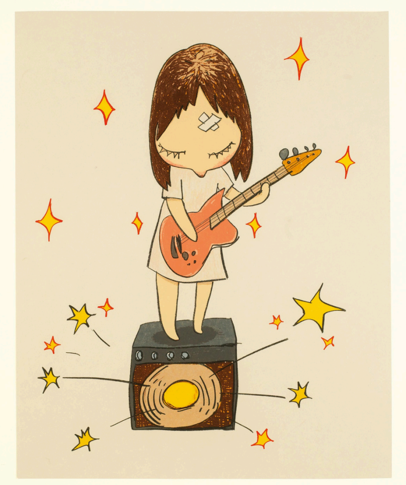 Yoshitomo Nara 奈良美智 Guitar Girl《吉他女孩》