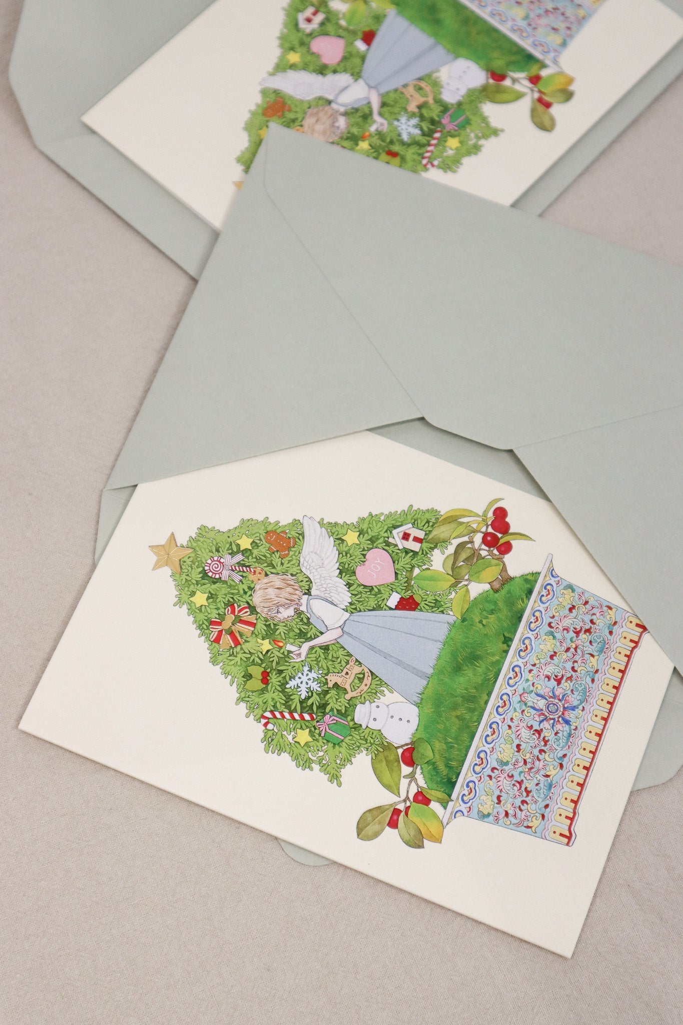 永島千裕 Chihiro Nagashima｜燙金聖誕賀卡組 Gold Foil Christmas Card Set