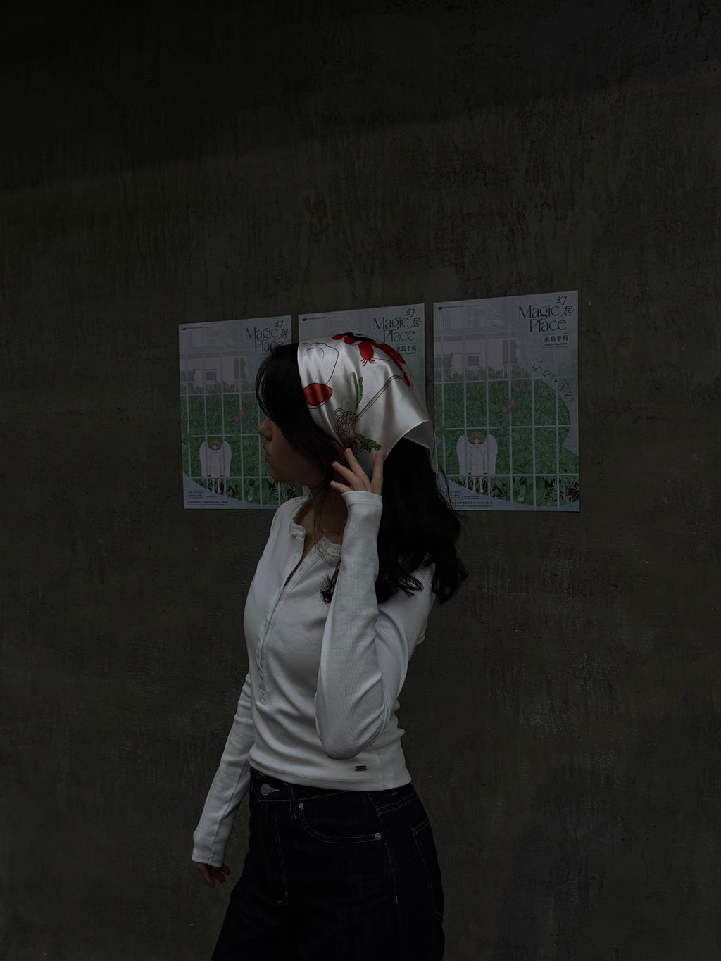 永島千裕 Chihiro Nagashima｜「いろは唄」藝術方巾 “The Iroha Poem” Artist Print Scarf