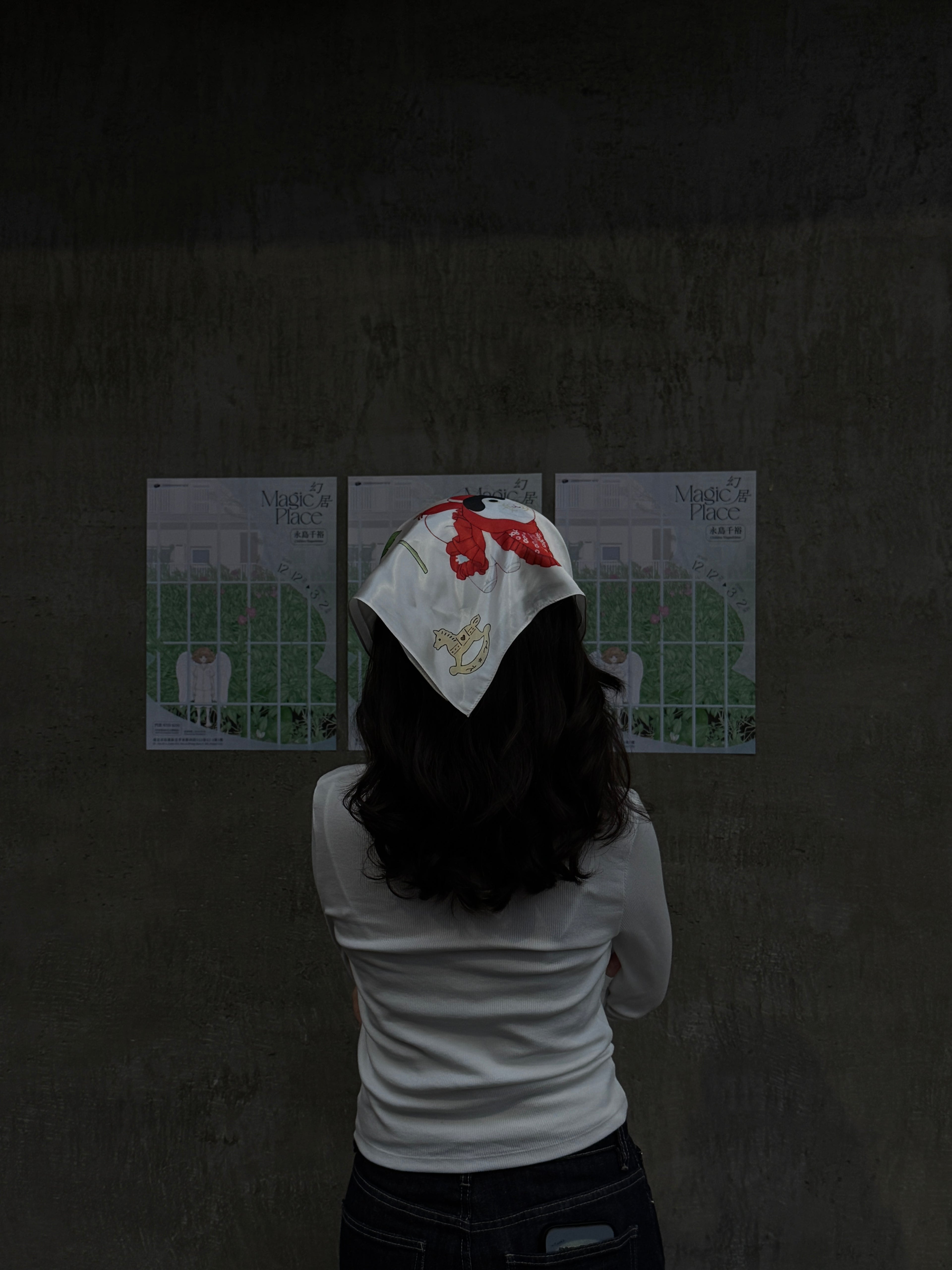 永島千裕 Chihiro Nagashima｜「いろは唄」藝術方巾 “The Iroha Poem” Artist Print Scarf