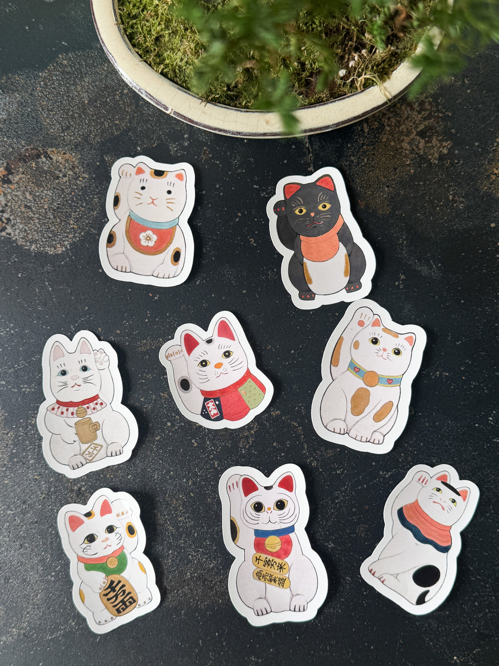 永島千裕 Chihiro Nagashima ｜招財貓貼紙組 Maneki-neko Sticker Pack