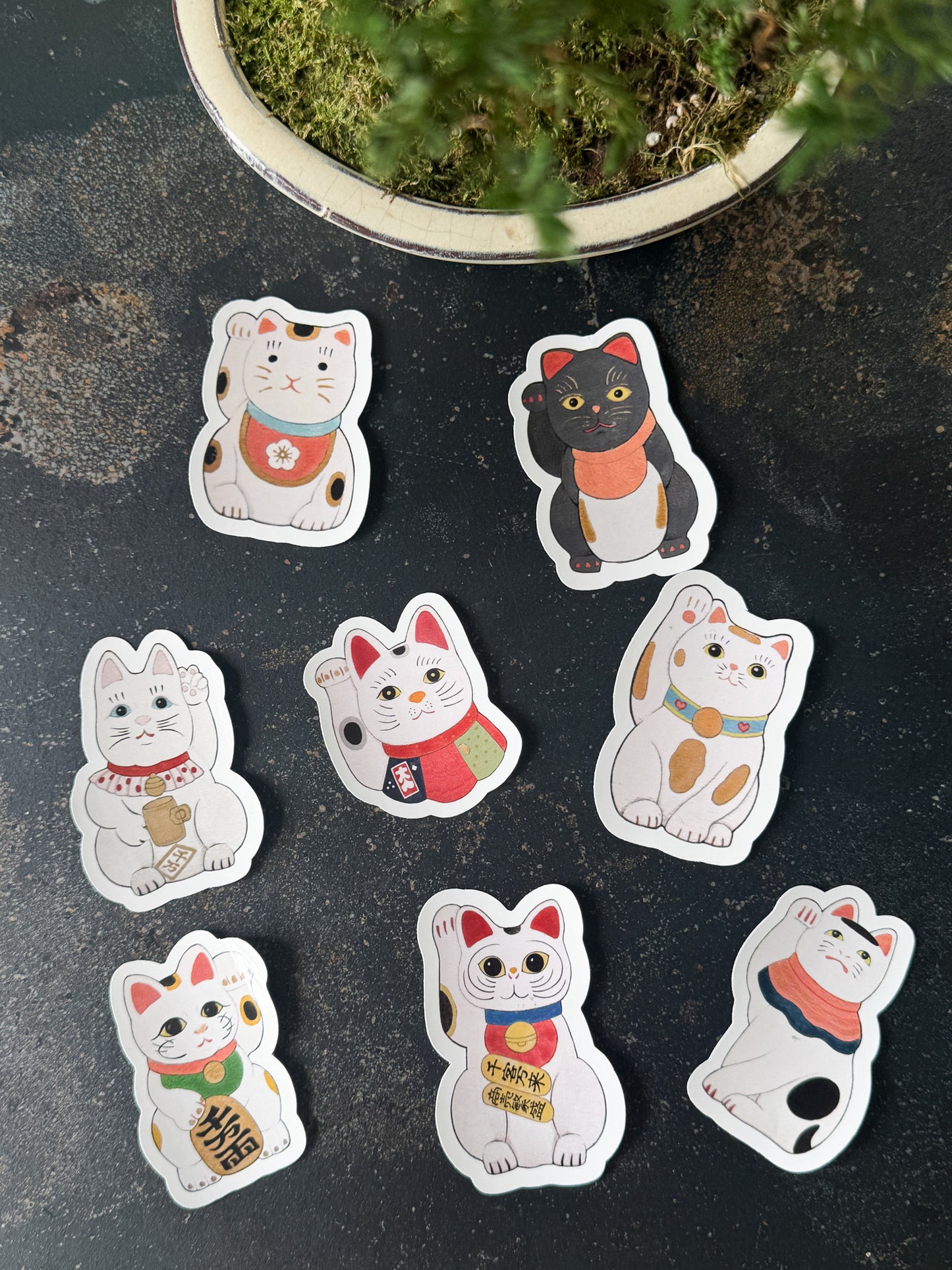 永島千裕 Chihiro Nagashima ｜招財貓貼紙組 Maneki-neko Sticker Pack