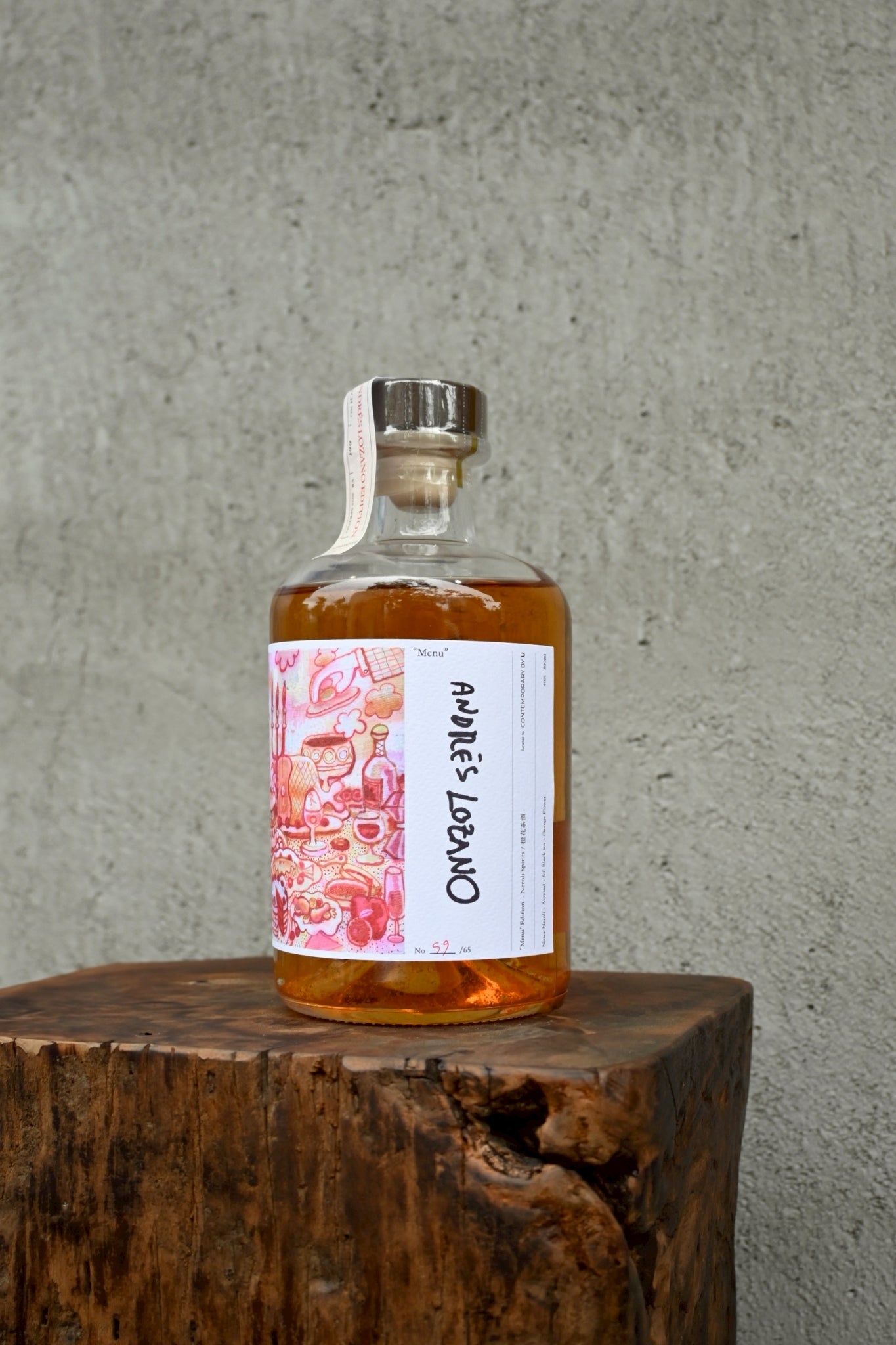 Andrés Lozano x CBU Gallery Artist Edition Distilled Liquor-"Menu"藝術家限量聯名酒款