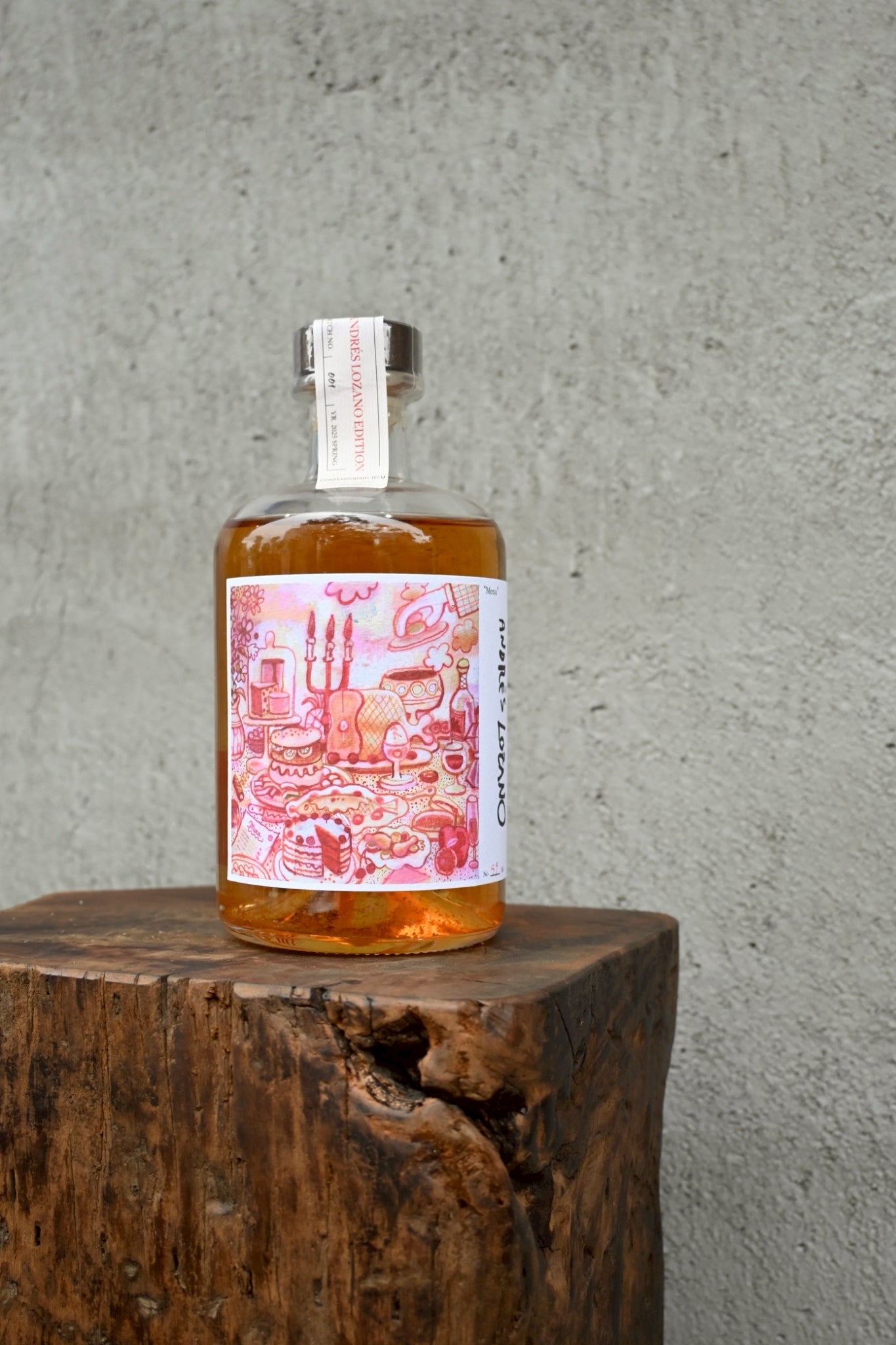 Andrés Lozano x CBU Gallery Artist Edition Distilled Liquor-"Menu"藝術家限量聯名酒款