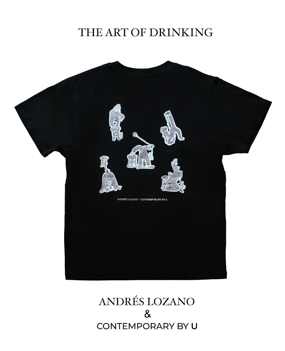 Andrés Lozano The Art of Drinking Tee 安德烈斯·洛薩諾插畫《The Art of Drinking》 限量Tee