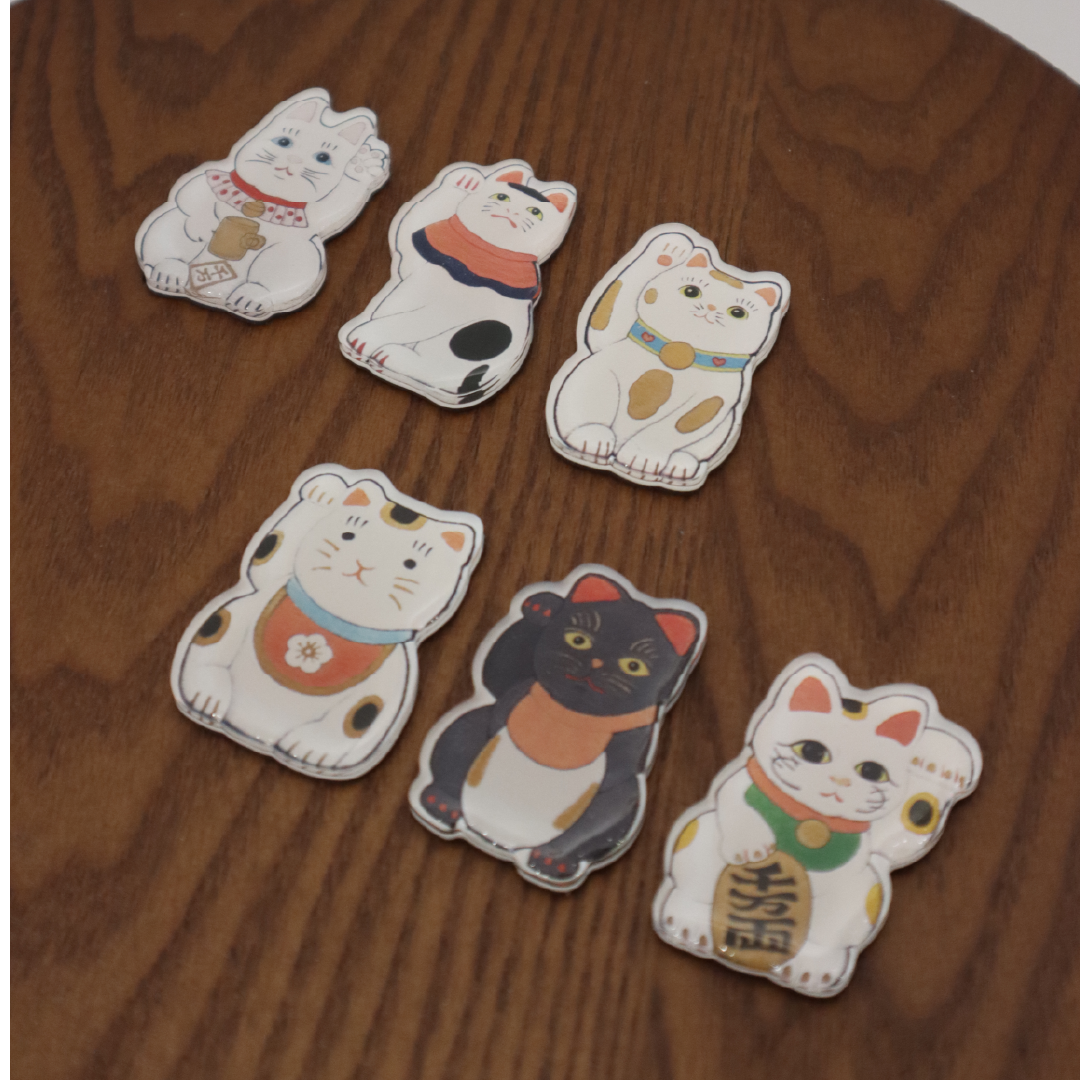 永島千裕 Chihiro Nagashima ｜招財貓磁鐵組 Maneki-neko Magnet Set