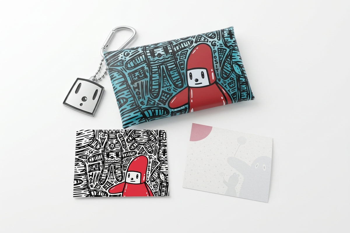 Eddie Kang｜Storyteller 雙開扣式 PVC 收納包（附贈貼紙）Storyteller PVC Multi Pouch (Stickers Included)
