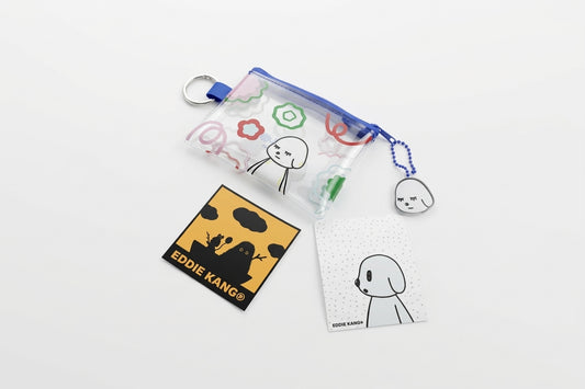 Eddie Kang｜Loveless 多功能拉鍊收納包（附限定貼紙組） Loveless PVC Multi Pouch (Stickers Included)